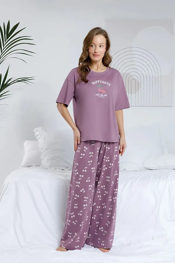 Пижама VERY NEAT, сливовый - фото 1