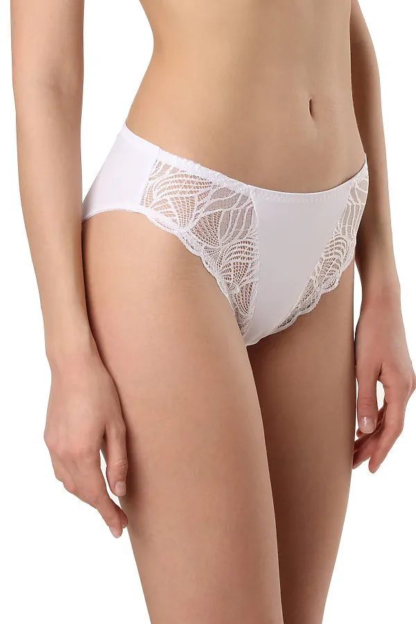 CONTE AURA RP3080 Трусы женские «слип» со средней линией талии CONTE ELEGANT, white - фото 1