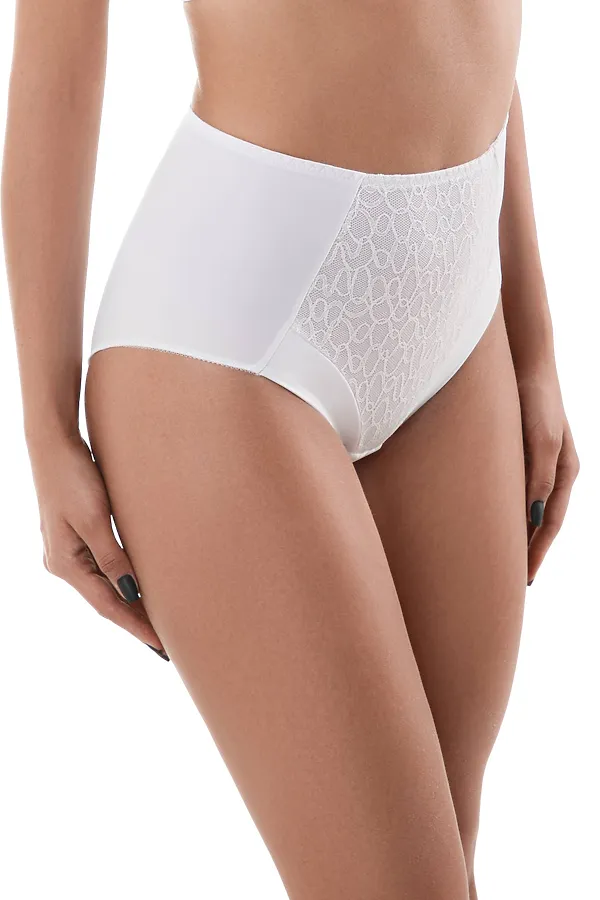 CONTE VOILE RP2023 Трусы женские «слипы» с высокой линией талии CONTE ELEGANT, white - фото 1