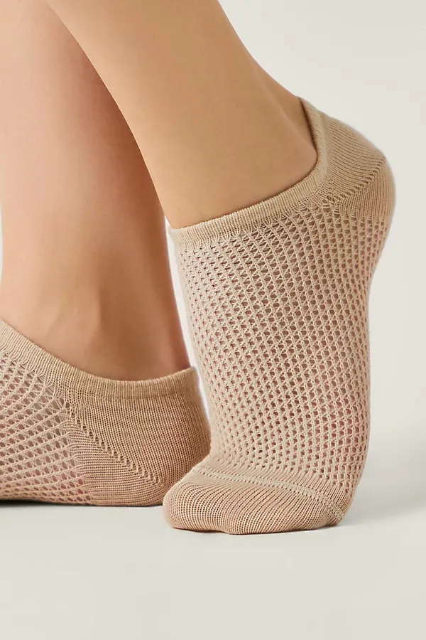CONTE Носки женские хлопковые ACTIVE (ультракороткие) CONTE ELEGANT, бежевый - фото 1