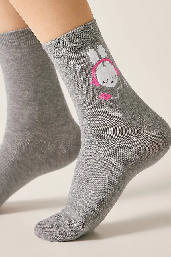 CONTE CLASSIC Носки женские хлопковые CONTE ELEGANT, серый - фото 1