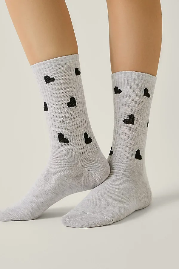 CONTE ACTIVE Носки женские хлопковые CONTE ELEGANT, светло-серый - фото 1