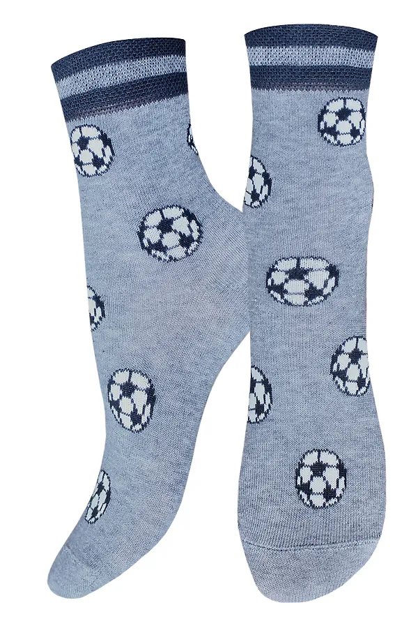 БРЕСТСКИЕ НОСКИ ДЕТСКИЕ 3081 SCHOOL (рисунок) БРЕСТСКИЕ, серый меланж - фото 1