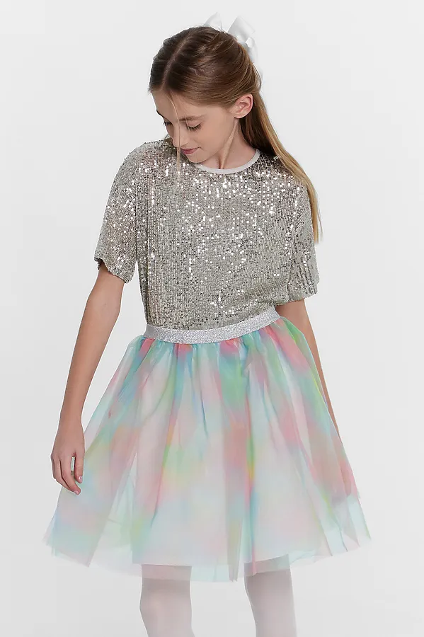 Юбка для девочек MARK FORMELLE, радуга - фото 1