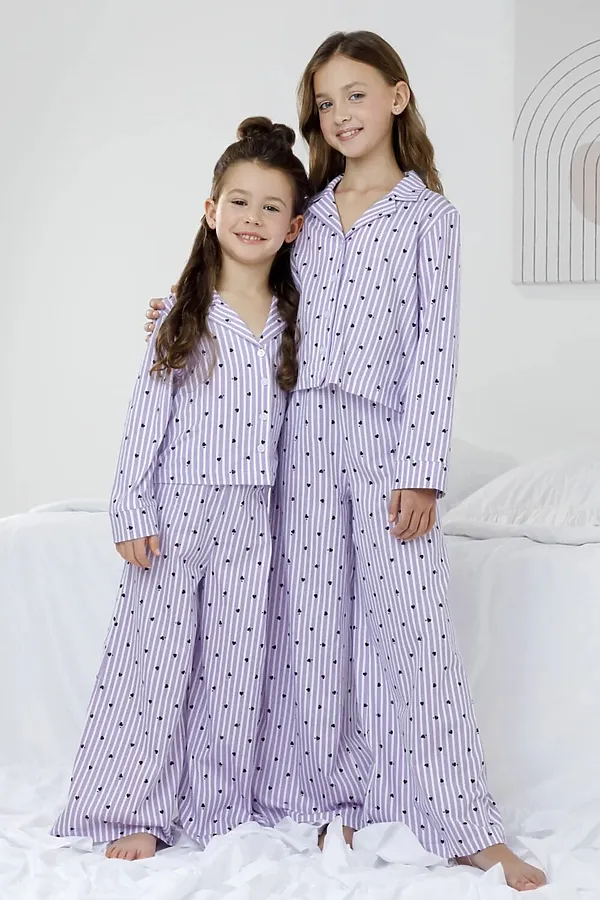 Пижама CROCKID, сиреневый - фото 1