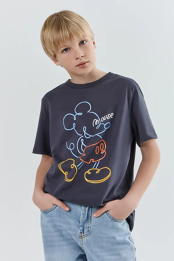 Футболка для мальчиков MARK FORMELLE, графит +печать4 - фото 1