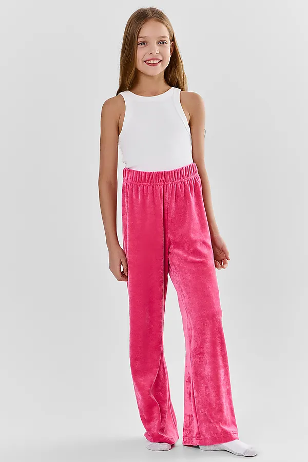 Брюки для девочек домашние MARK FORMELLE, розовый +печать - фото 1