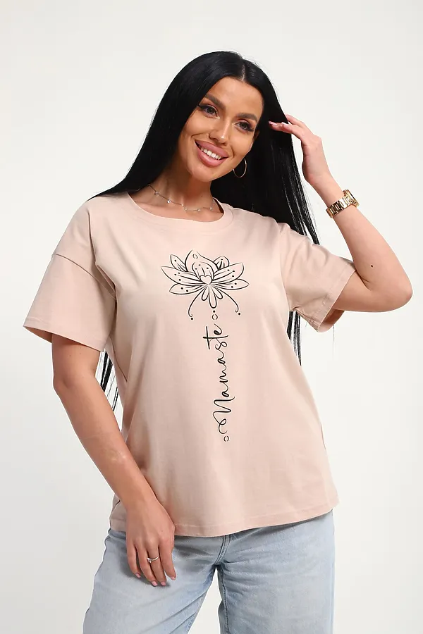 Футболка 85659 НАТАЛИ, бежевый - фото 1