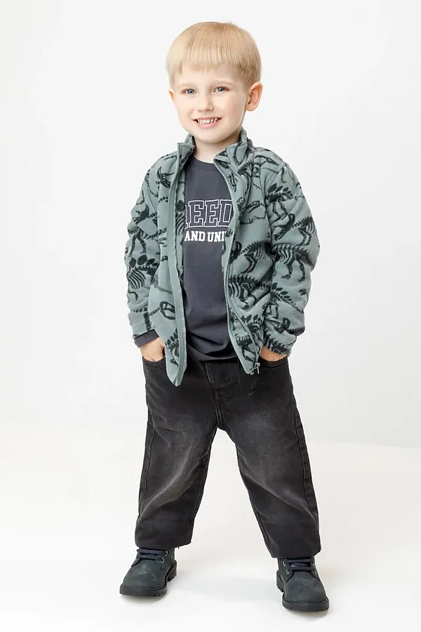 Толстовка CROCKID, зеленый - фото 1