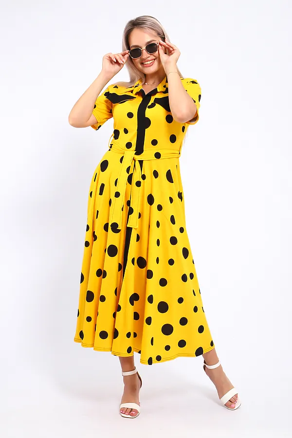 Платье 39059 НАТАЛИ, желтый - фото 1
