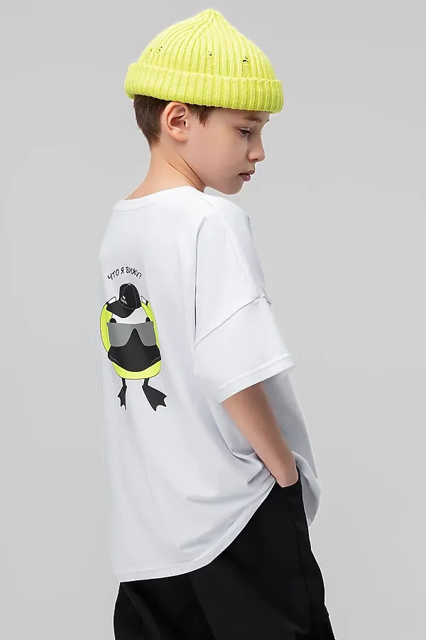 Футболка BODO-S, белый (салатовый) - фото 1