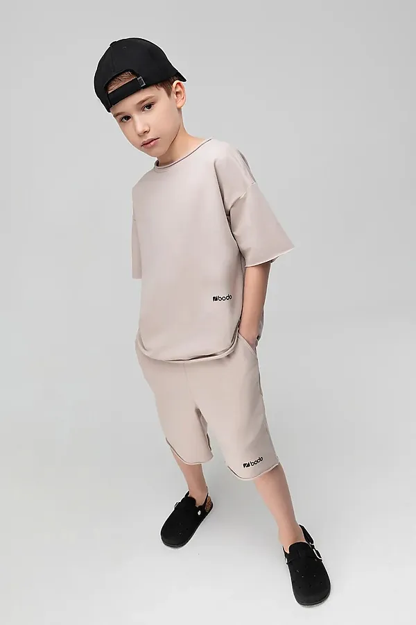 Костюм (Футболка+Шорты) BODO-S, светло-бежевый - фото 1