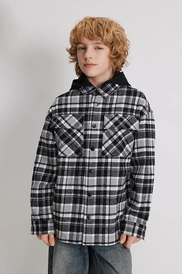 Куртка ACOOLA, черно-белая клетка - фото 1