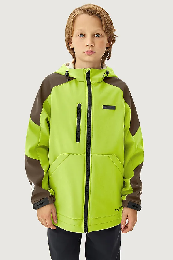 Ветровка NIKASTYLE, лайм/кофе - фото 1