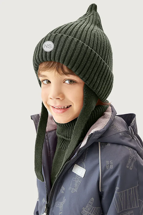 Комплект шапка и манишка NIKASTYLE, хаки - фото 1