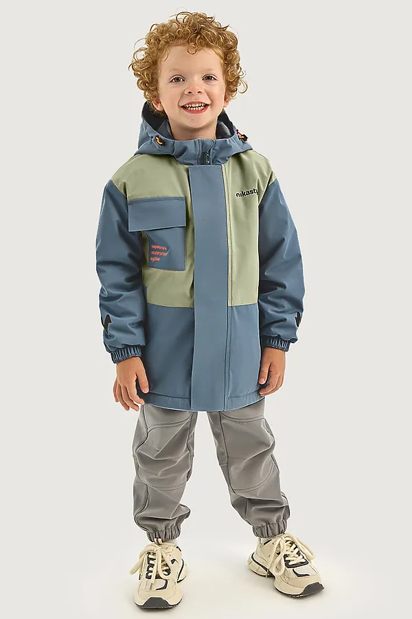 Куртка NIKASTYLE, деним/фисташка - фото 1