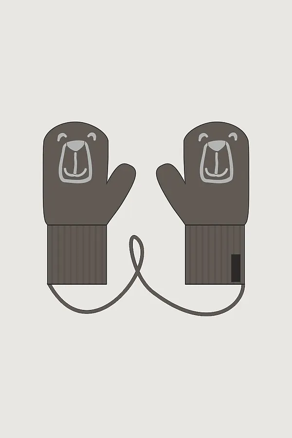 Варежки NIKASTYLE, кофе - фото 1