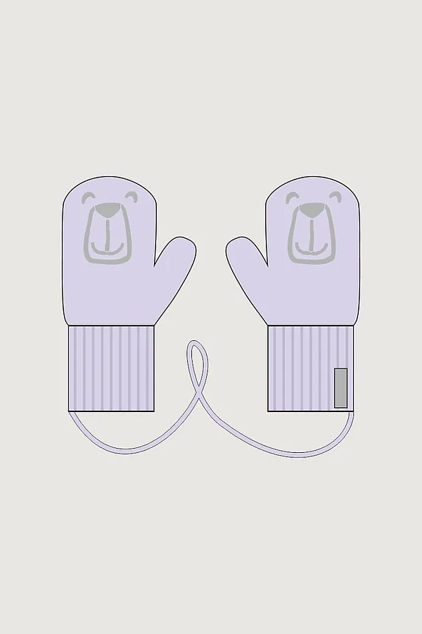 Варежки NIKASTYLE, лаванда - фото 1