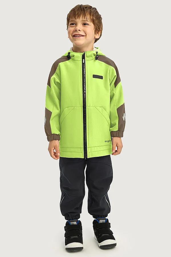 Ветровка NIKASTYLE, лайм/кофе - фото 1