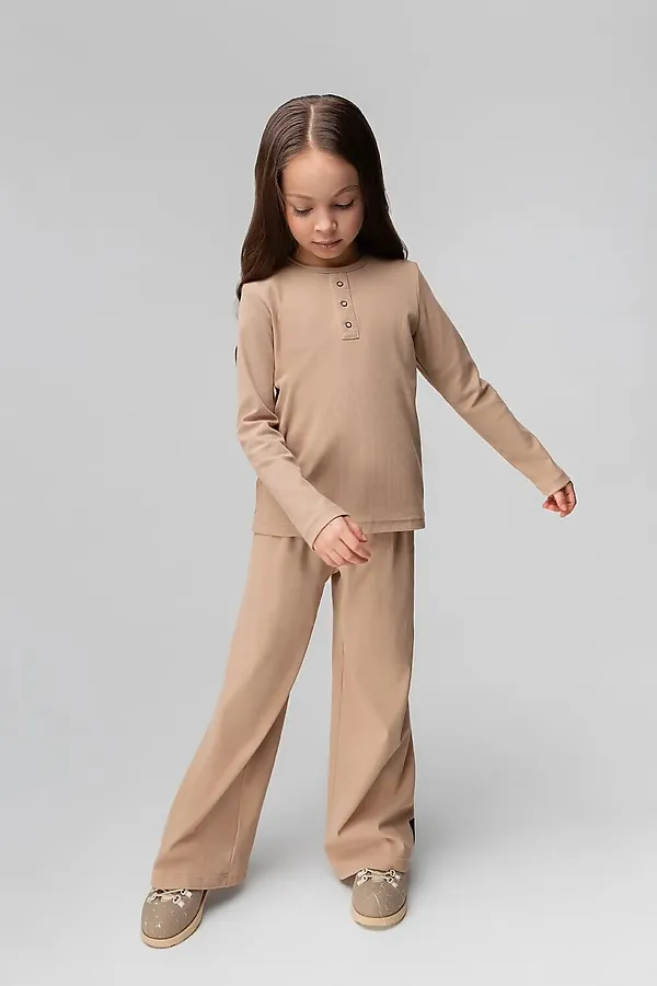 Костюм (Лонгслив+Брюки) BODO, бежевый - фото 1
