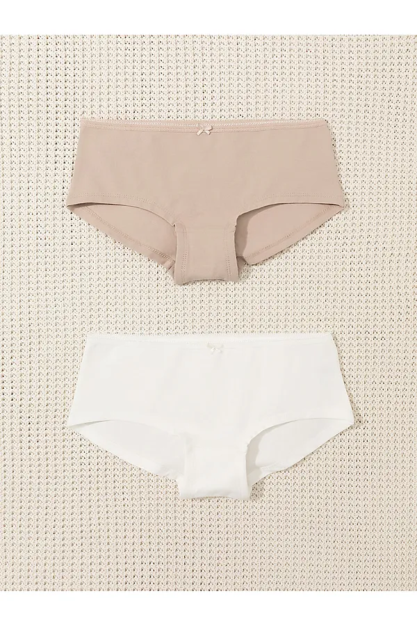 Трусы 2шт. CROCKID, нюдовый, белый - фото 1