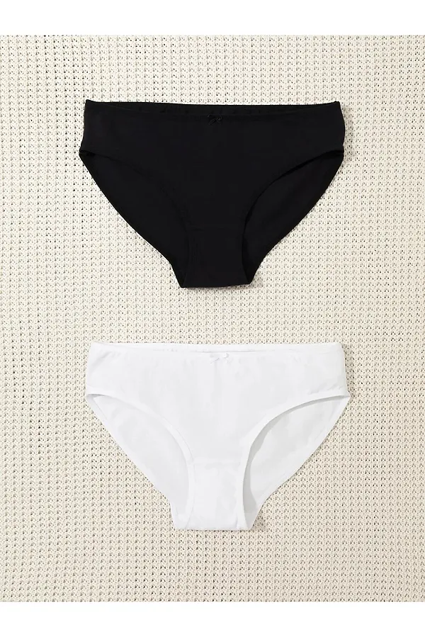 Трусы 2 шт. CROCKID, белый, черный - фото 1