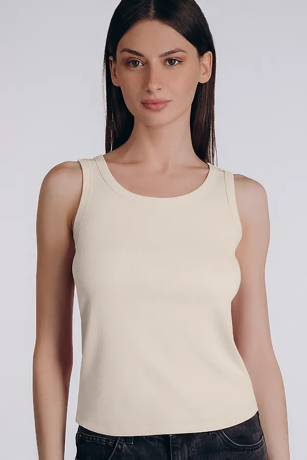 Женская майка INDEFINI, бежевый - фото 1