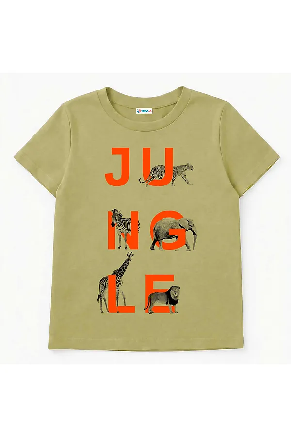 Футболка кулирка YOULALA, оливковый - фото 1