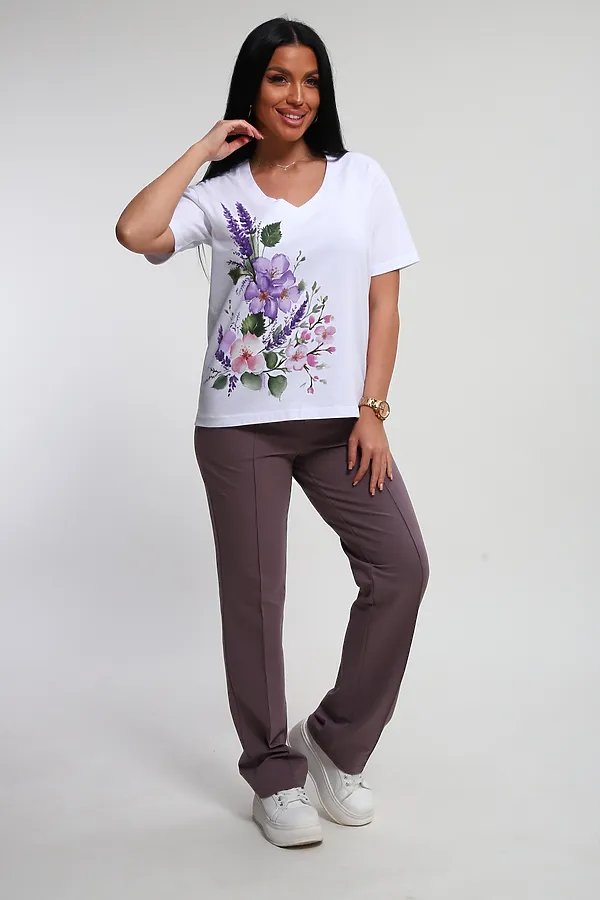 Костюм с брюками 74725 НАТАЛИ, корица - фото 1