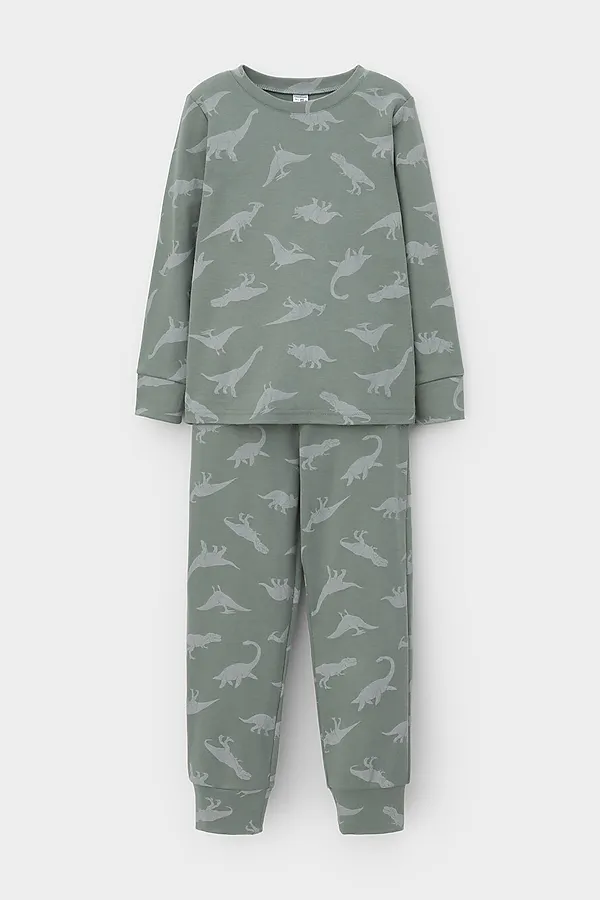 Пижама CROCKID, зеленый - фото 1