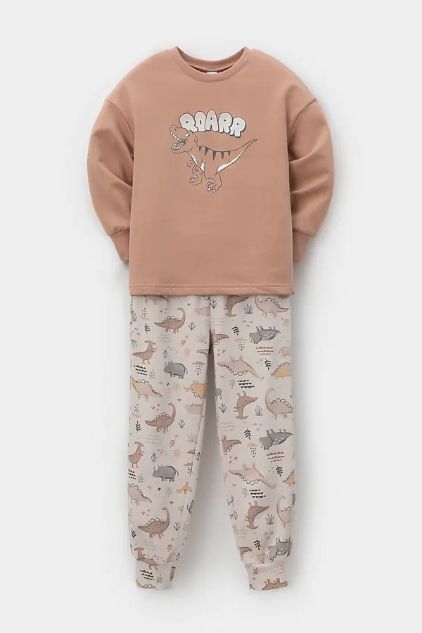 Пижама CROCKID, бежевый, светло-коричневый - фото 1