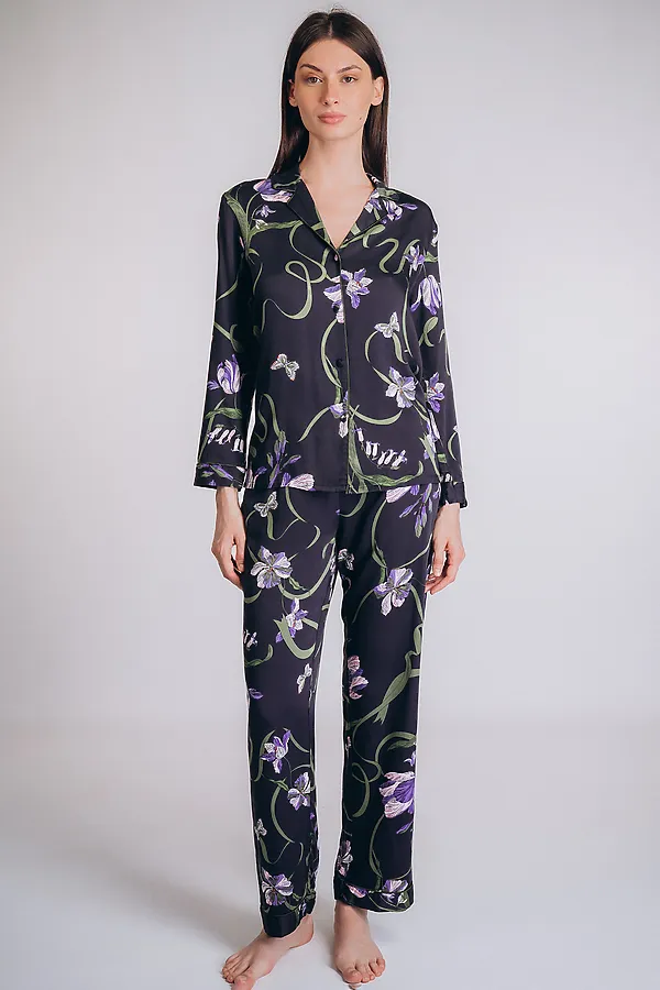 Женская пижама INDEFINI, синий - фото 1