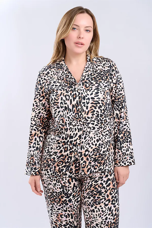 Женская пижама  INDEFINI, бежевый - фото 1