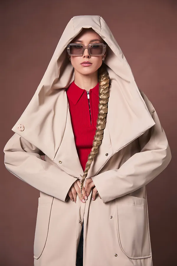 Плащ женский HOOPS, коричневый - фото 1