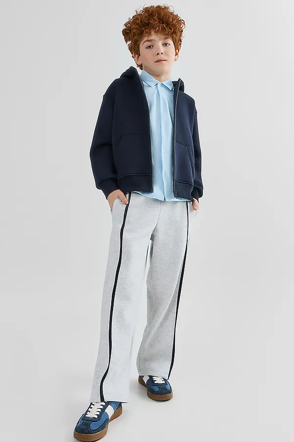 Брюки MARK FORMELLE, серый меланж 4306-а-1 - фото 1