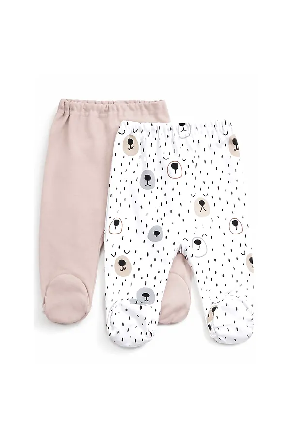 Ползунки 2 шт YOULALA, бежевый - фото 1