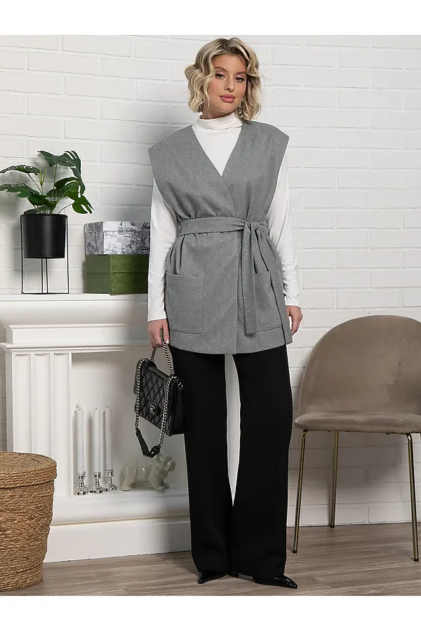 Жилет Заверши образ LADY TAIGA, серый - фото 1