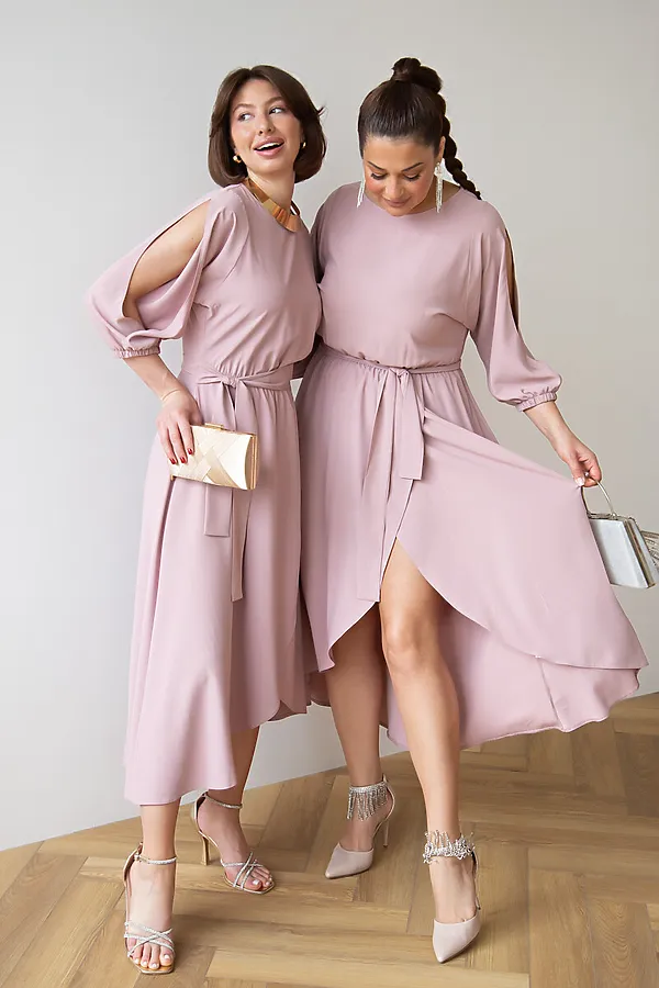 Платье Танго вдвоем LADY TAIGA, пудра - фото 1