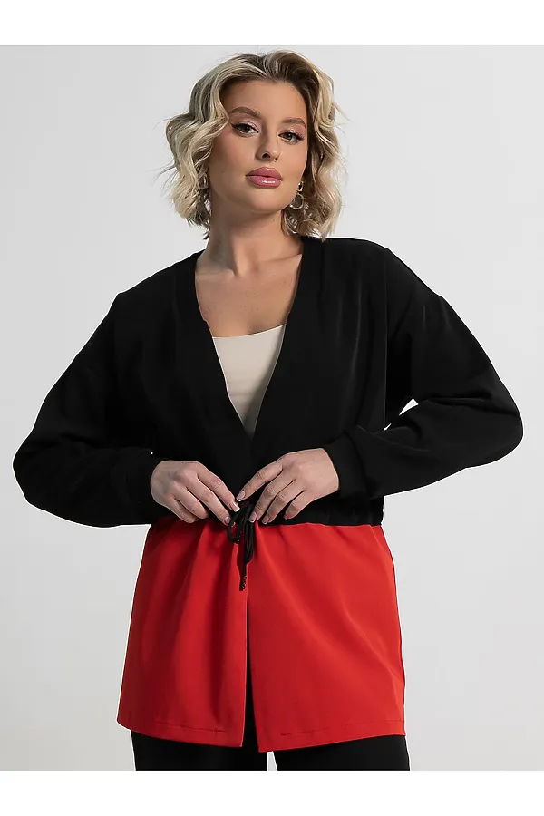 Жакет Мидней LADY TAIGA, черно-красный - фото 1