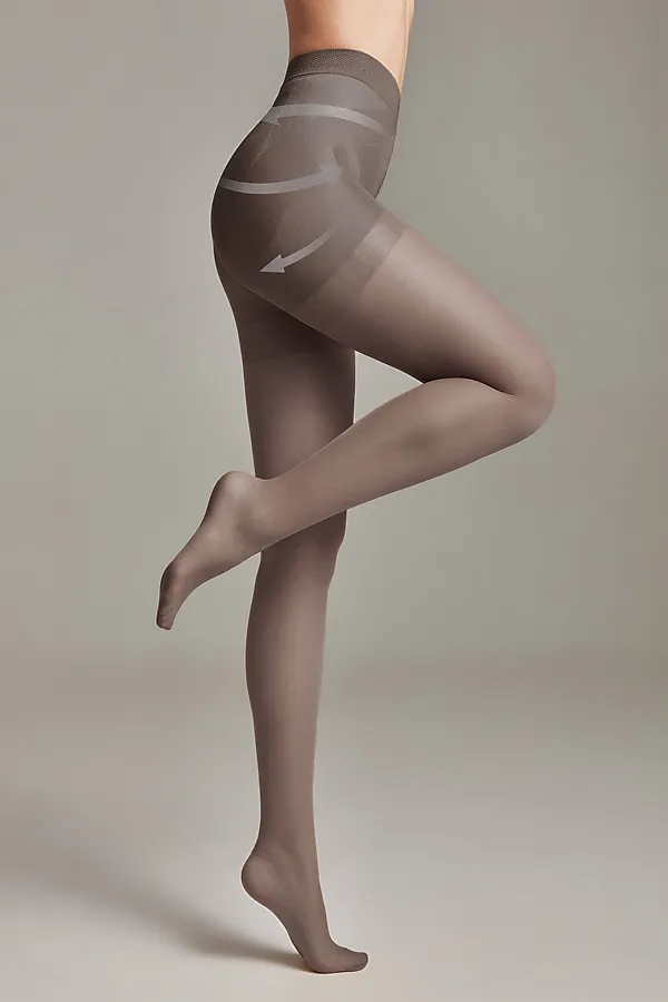 CONTE X-PRESS 40 Колготки женские с сильной коррекцией «7 зон» и эффектом push-up CONTE ELEGANT, графитовый - фото 1