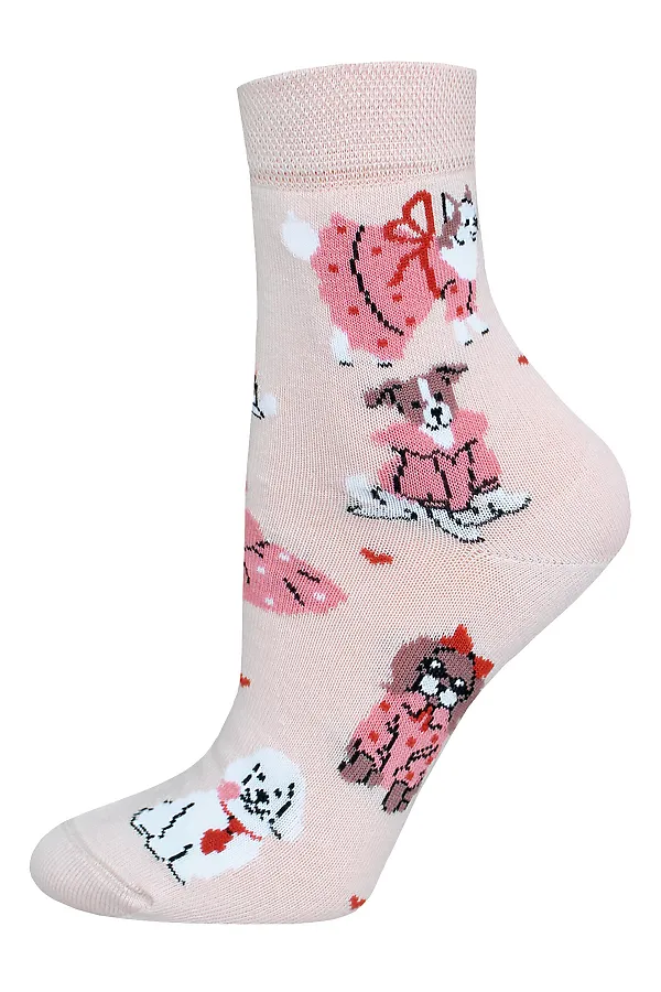 БРЕСТСКИЕ НОСКИ ЖЕНСКИЕ 1102 FUNNY (средней длины) БРЕСТСКИЕ, светло-персиковый - фото 1