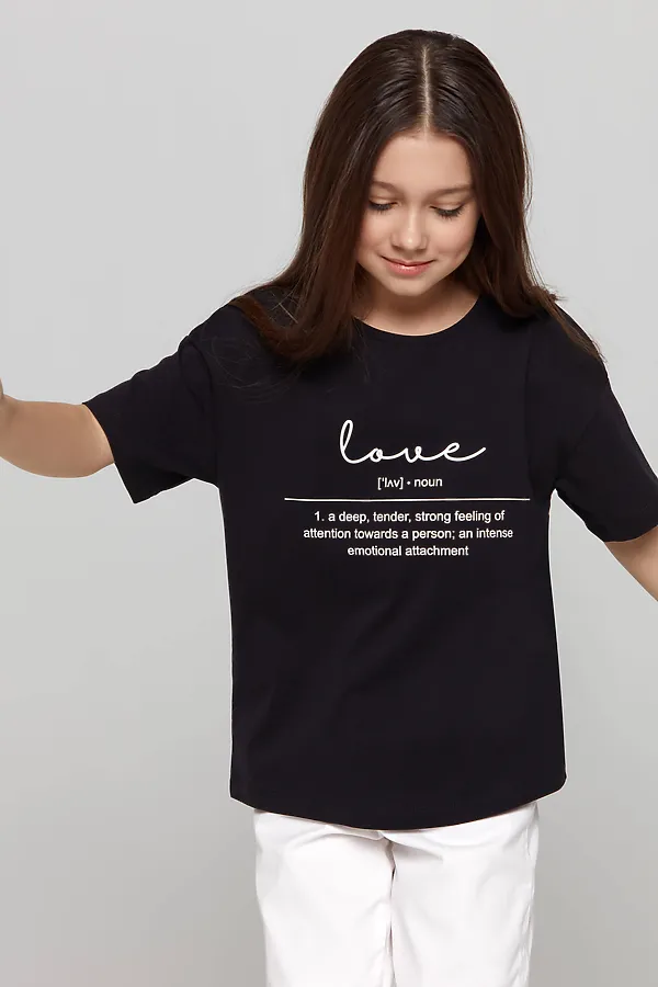 CONTE DD 1247 Футболка для девочки CONTE ELEGANT, черный - фото 1