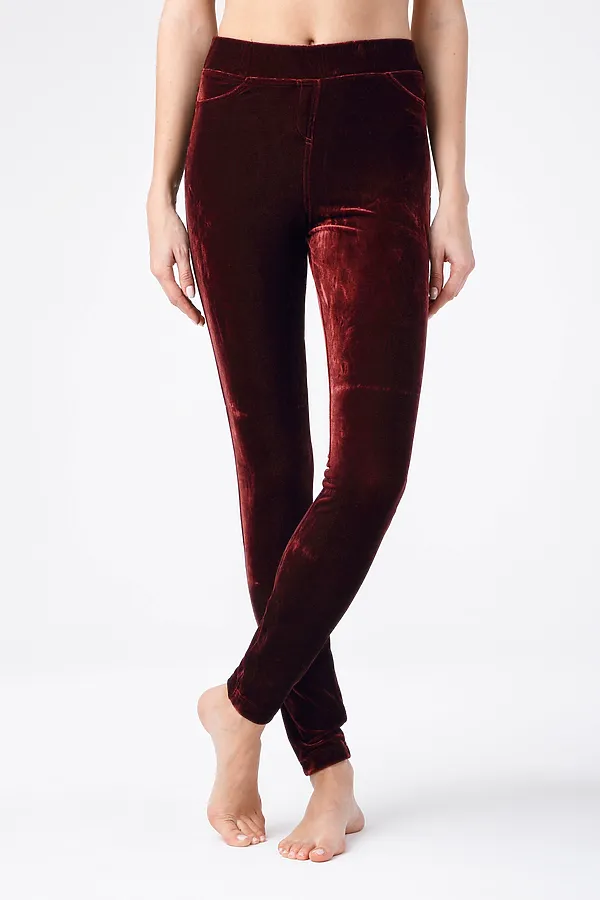 CONTE CATILINA Леггинсы женские CONTE ELEGANT, бордовый - фото 1