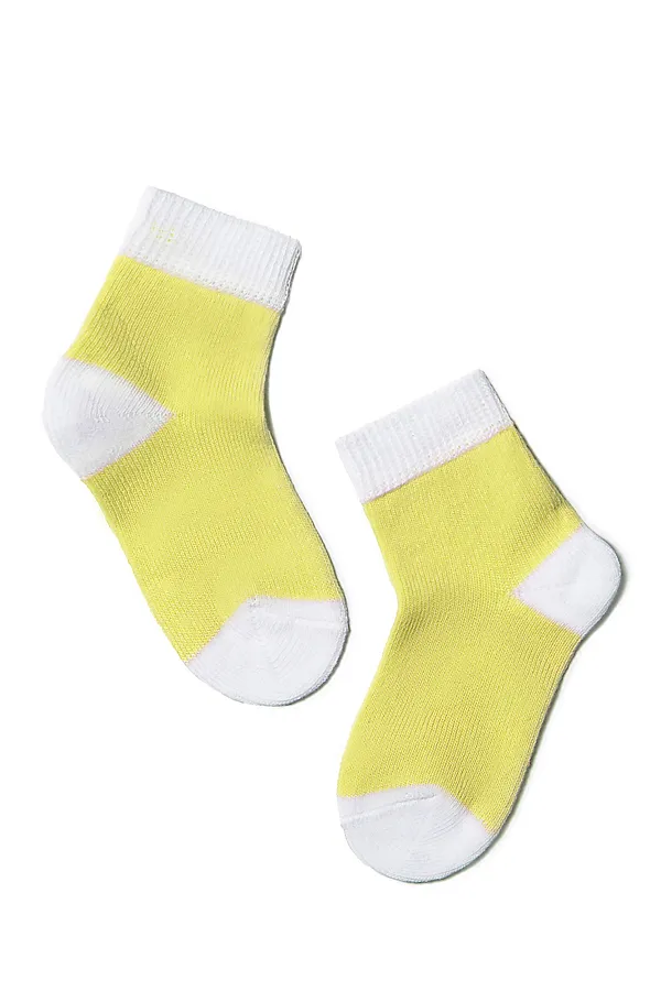 Conte-kids TIP-TOP Хлопковые носки с рисунками CONTE KIDS, лимонный - фото 1