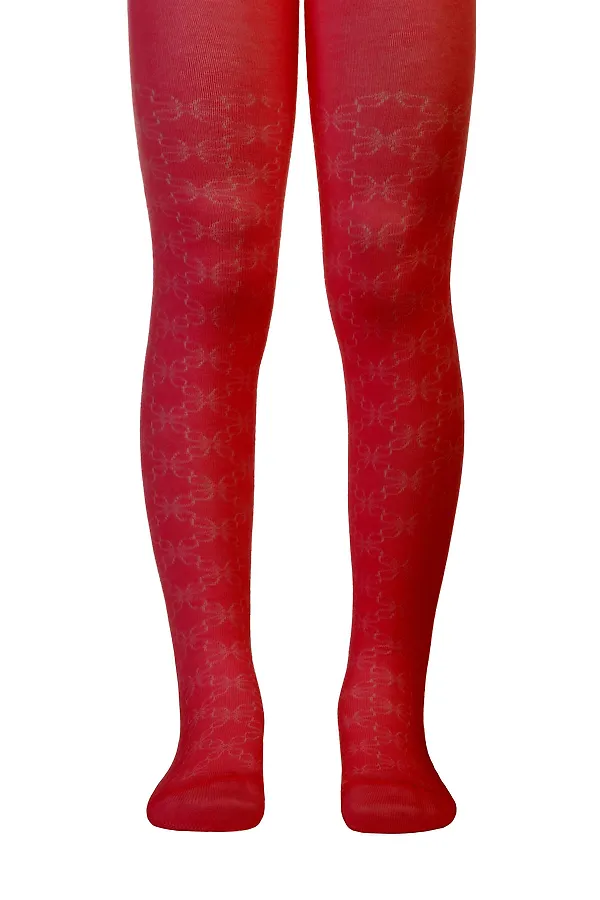 CONTE-KIDS CLASS Lycra® Тонкие хлопковые колготки CONTE KIDS, бордовый - фото 1