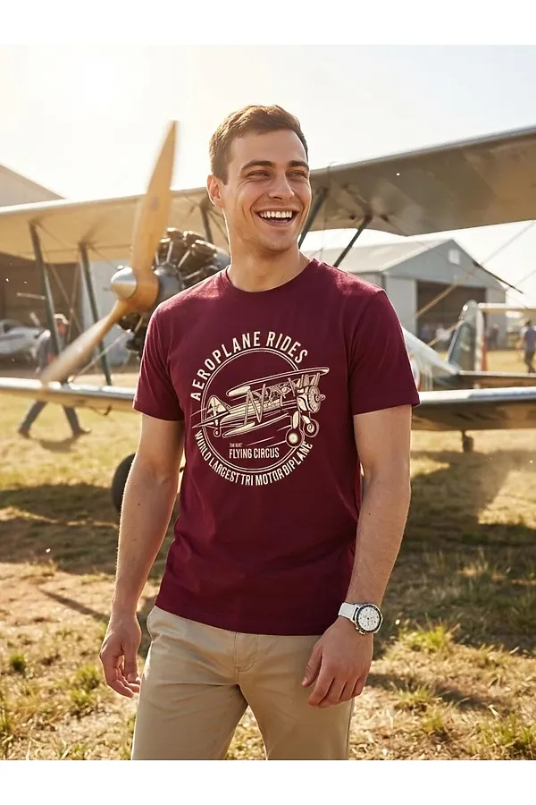 Футболка F5, темно-бордовый - фото 1