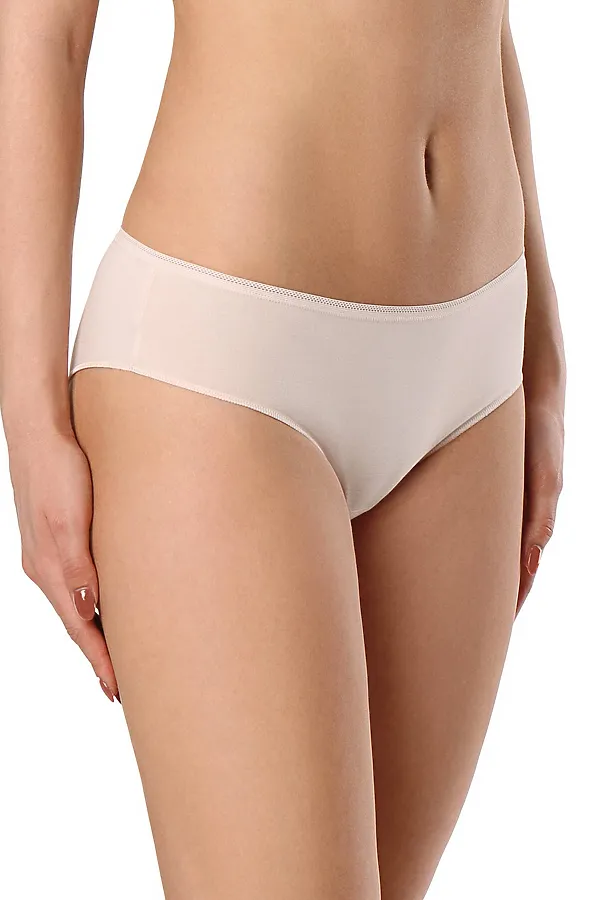 CONTE BASIC COLLECTION LHP 2003 Трусы женские "хипстер" (в коробке) CONTE ELEGANT, натуральный - фото 1