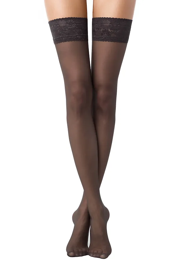 CONTE CLASS 40 Чулки женские CONTE ELEGANT, графитовый - фото 1