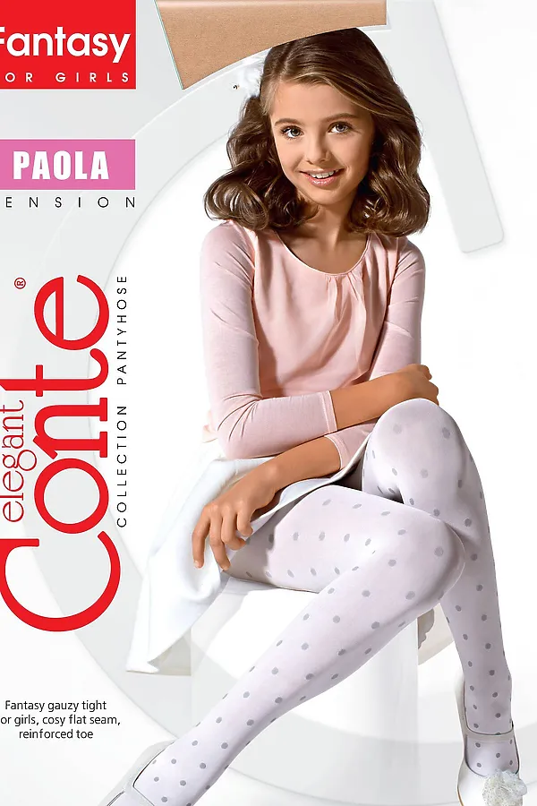 CONTE PAOLA Колготки детские нарядные CONTE ELEGANT, светло-розовый - фото 1