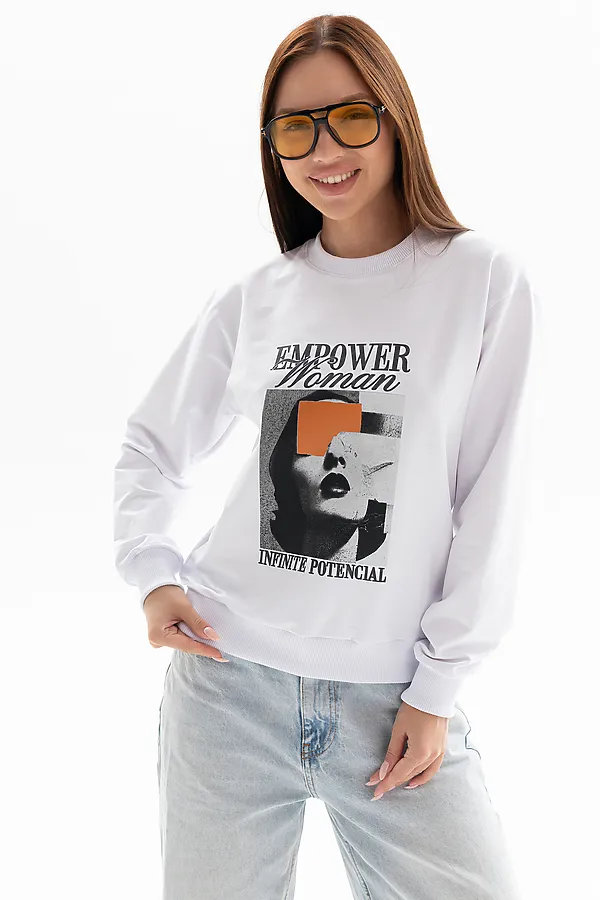 Толстовка 00028 НАТАЛИ, белый - фото 1